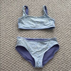 Kids Swimwear Set in Blue and Purple